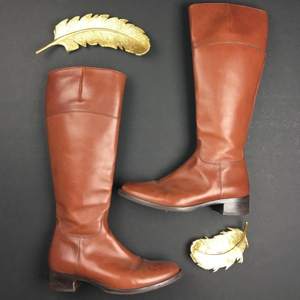 Triver Flight Brown Leather Riding Boots